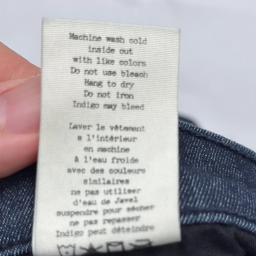 rag & bone size 28 Women's Skinny Jeans - Dark Blue Wash indigo high rise denim - Picture 9 of 11